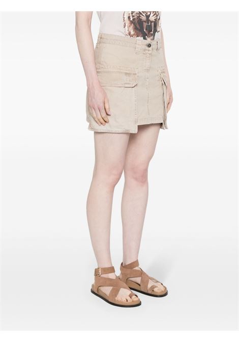 Beige distressed mini skirt - women GOLDEN GOOSE | GWP01686P00148315527